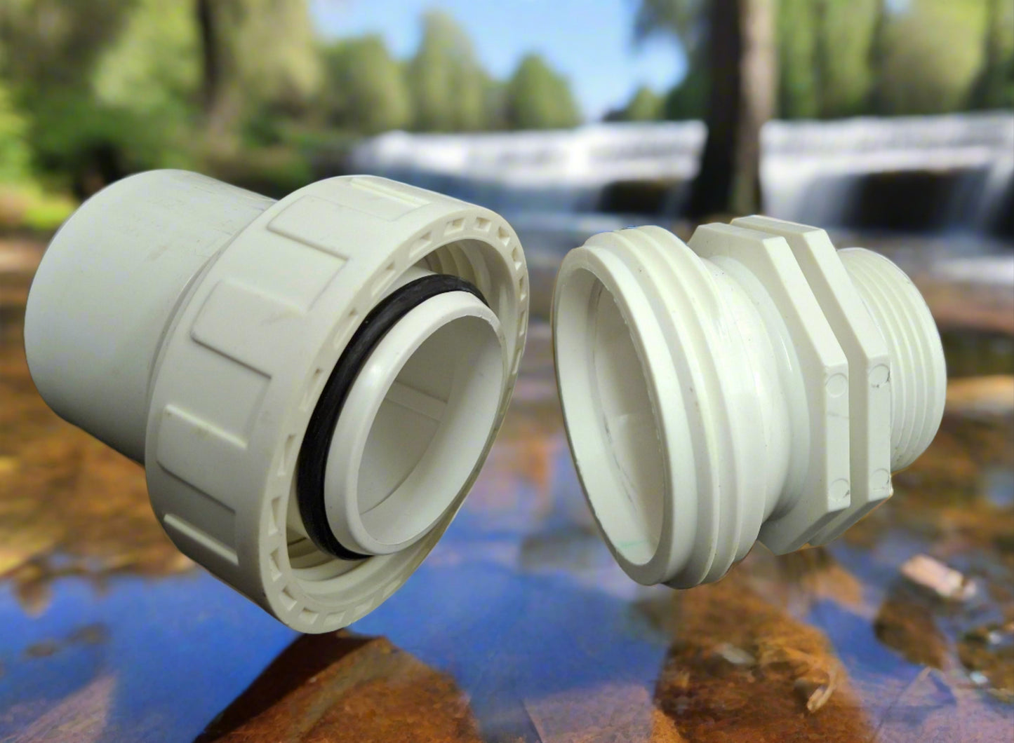 Filter Pipe Barrel Union 40mm Davey Crystal Clear