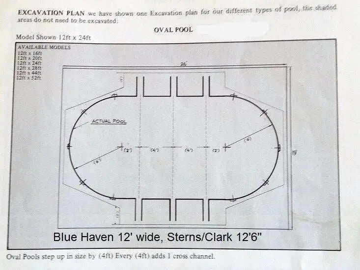 Above Ground Perfect Pool Liner 20' x 12'6" (6.1 x 3.8) Leisureline