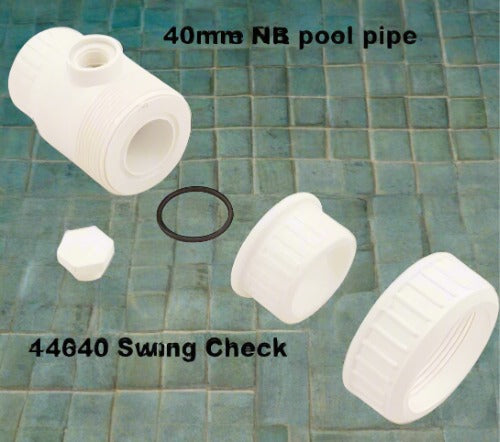 Swing Check Valve 40mm Waterco free post