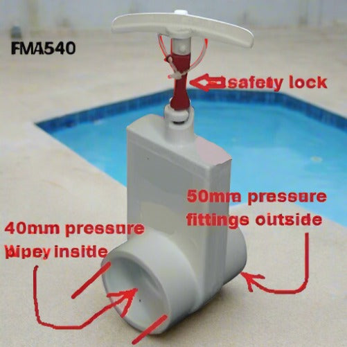 Isolation Gate Valves 40mm Waterco free post