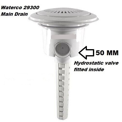Hydrostatic Valve MK2 Main Drain Waterco 293000