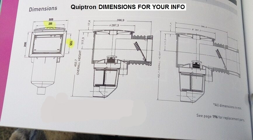 Vacuum Plate Quiptron Onga Pentair PVP468