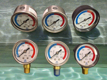 Pressure Gauges for Sand & Cartridge Filters