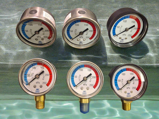 Pressure Gauges for Sand & Cartridge Filters