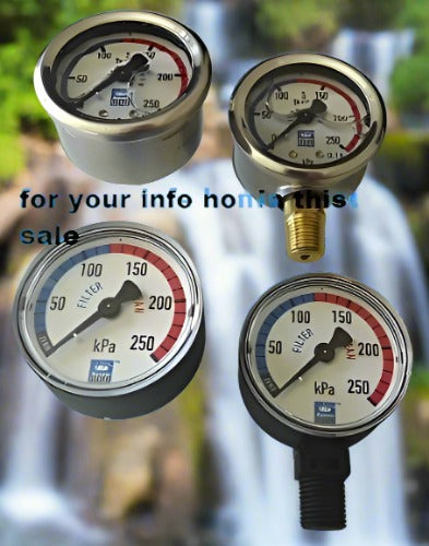 Pressure Gauge Sand Cartridge Filters