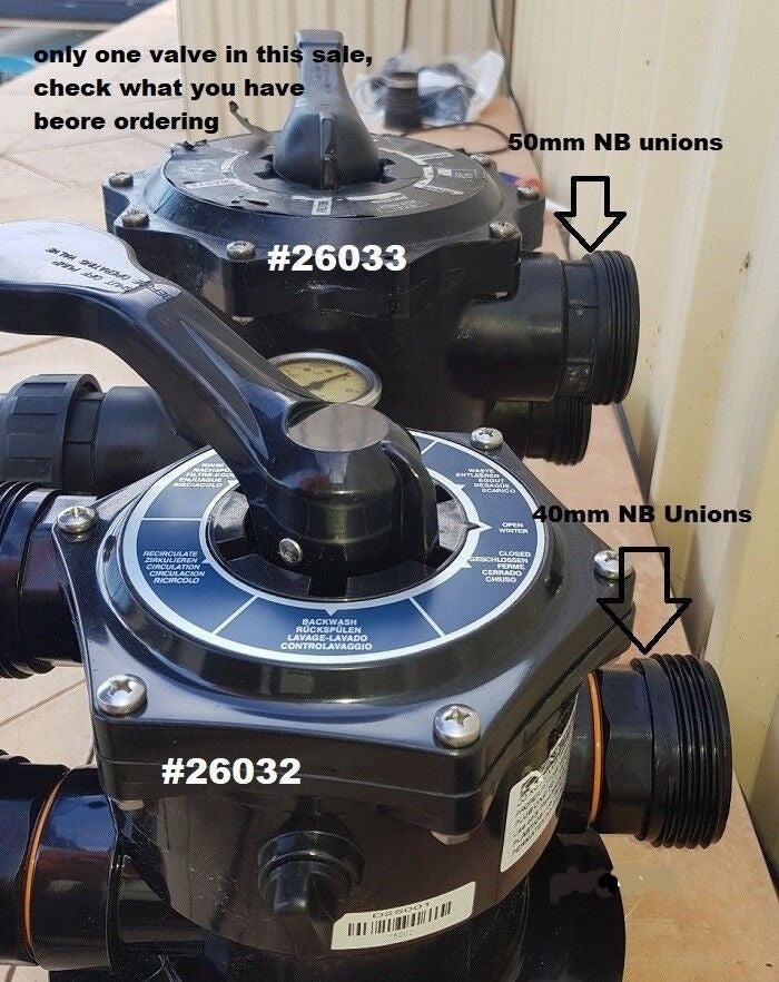 Multiport Valve Hurlcon Astral Filter 50MM  76033