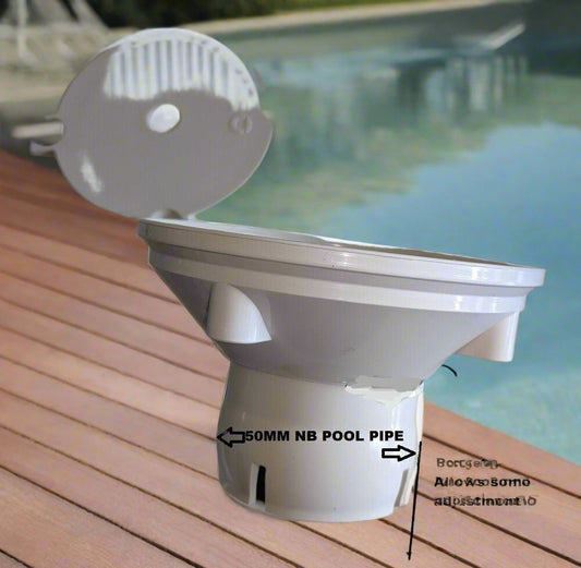 Return To Pool Inlet wall or floor 50mm slip fit FREE POST