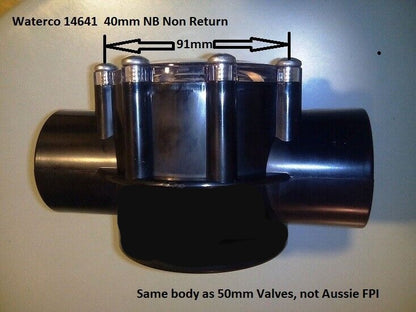 Isolation Flow Check Valve 40mm Waterco