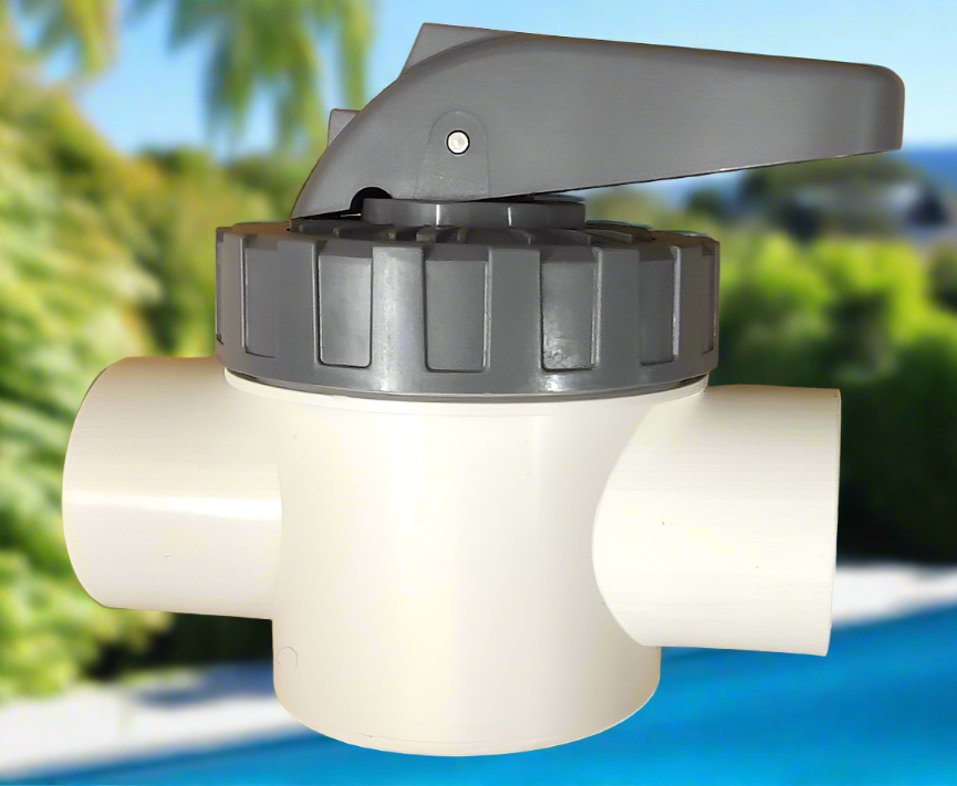 The 2-Way Valve 40mm EMAUX is a reliable and efficient water flow control valve designed for pool and spa systems. This durable valve is made from high-quality materials to ensure long-lasting performance, offering smooth operation and resistance to corrosion. With a 40mm connection size, it allows for precise regulation of water flow, enabling easy direction of water between two outlets. The 2-way design makes it ideal for applications where water needs to be diverted to different sections of the system, s