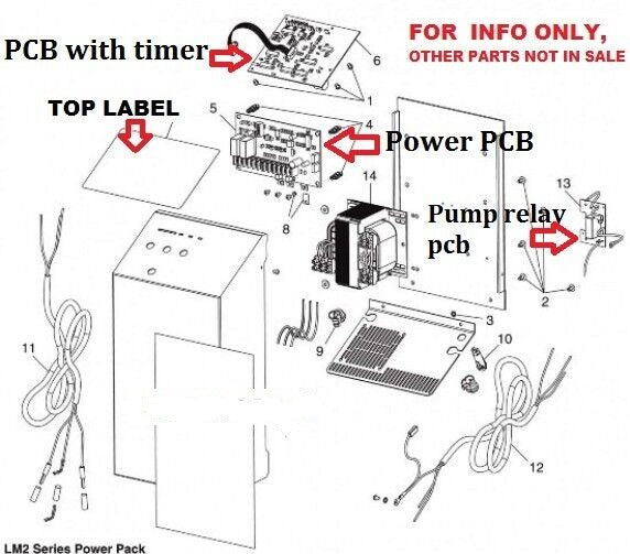 Zodiac LM2/3 Pump Relay PCB