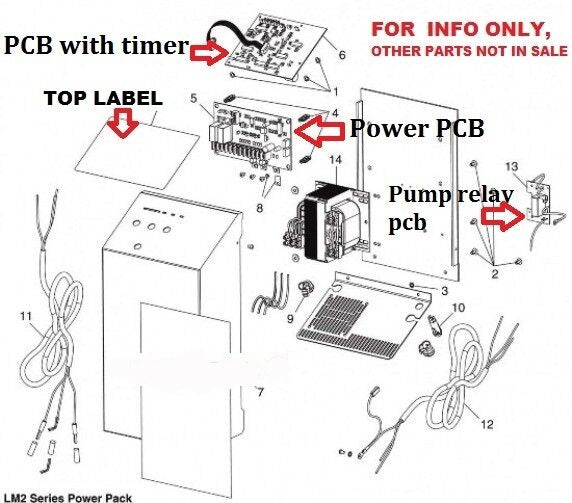 LM2/3 Top PCB w/ Clock W082741  Zodiac